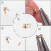 18k Gold-plated Color-preserving Positioning Beads Diy Accessories Material Finishing