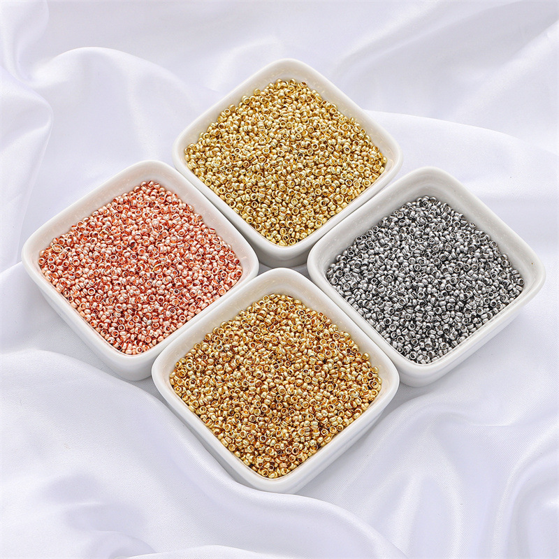 18k Gold-plated Color-preserving Positioning Beads Diy Accessories Material Finishing