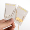 European and American New Style Gothic Retro English Monogram Baby Girl Angel Pendant