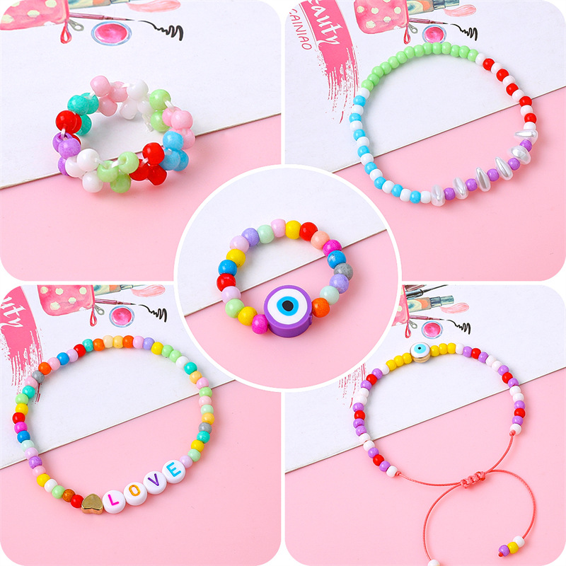 High Quality 234mm Painted Solid Color Rice Beads Handmade Diy Necklace Bracelet Beaded