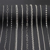 Diy Material Stainless Steel 304 Titanium Chain Keychain Billboard Hanging Bag Jewelry