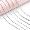 Diy Material Stainless Steel 304 Titanium Chain Keychain Billboard Hanging Bag Jewelry