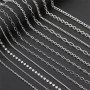 Diy Material Stainless Steel 304 Titanium Chain Keychain Billboard Hanging Bag Jewelry