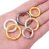5-pack Alloy Open Spring Ring Round Buckle Diy Homemade Mobile Phone Chain Accessories