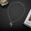 Cross Necklace Men's Niche Simple Design Ins Hip-hop Popular Pendant Women's Fashion