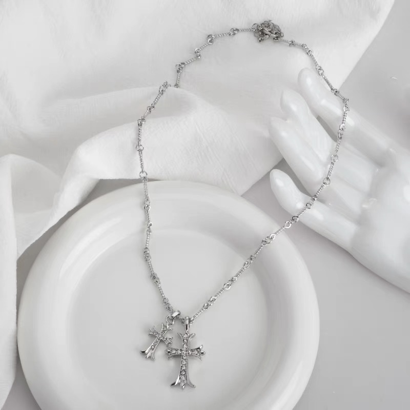 Cross Necklace Men's Niche Simple Design Ins Hip-hop Popular Pendant Women's Fashion