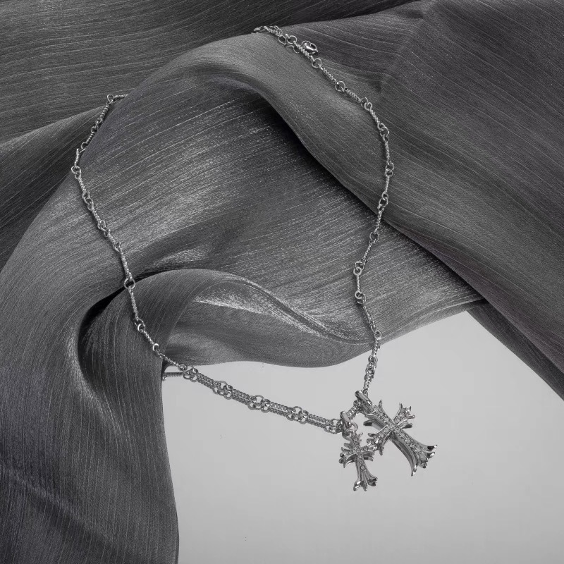 Cross Necklace Men's Niche Simple Design Ins Hip-hop Popular Pendant Women's Fashion