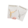 Amazon Supply European and American Simple Geometric Cross Figure Double Pendant Necklace