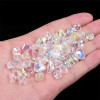 Glass Crystal Pearlescent Flat Beads Square Peach Heart Diy Handmade Beaded Bracelet