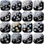 Glass Crystal Pearlescent Flat Beads Square Peach Heart Diy Handmade Beaded Bracelet