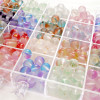 Jelly Glass Round Beads, Semi-sugar Bubbles, Gold Powder, Loose Beaded Bracelets, Diy