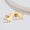 Cute Tyrannosaurus Rex Dinosaur Earrings Mini Simple Stainless Small Animal E-commerce New
