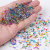 High Quality 2/3/4mm Transparent Paint Solid Color Rice Beads Handmade Diy Necklace