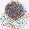 High Quality 2/3/4mm Transparent Paint Solid Color Rice Beads Handmade Diy Necklace