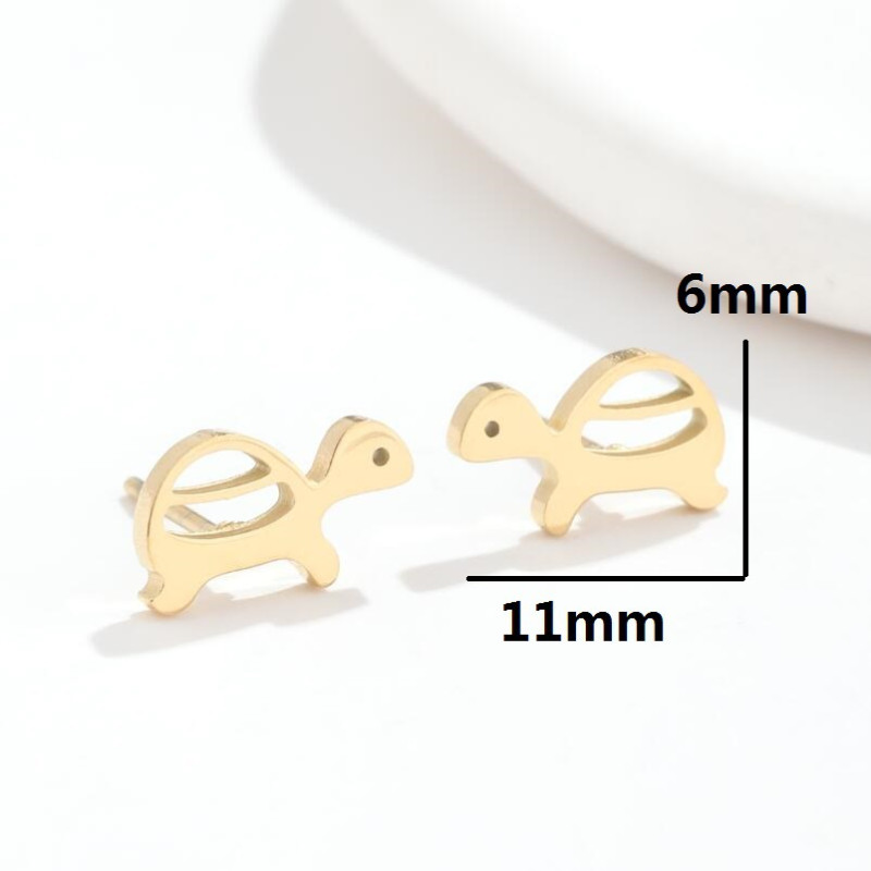 Jewelry Korean Version Simple Personalized Turtle Earrings Ins Fashion Cute Marine Animal