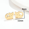 Cat Earrings for Women, Simple and Cute Little Animal for Students, Japanese and Niche