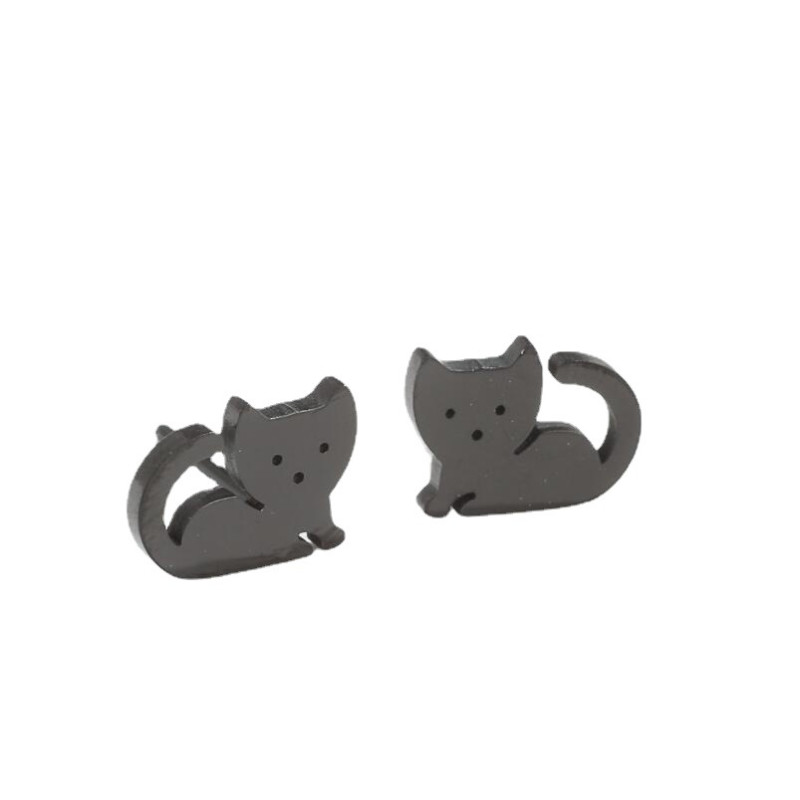 Cat Earrings for Women, Simple and Cute Little Animal for Students, Japanese and Niche