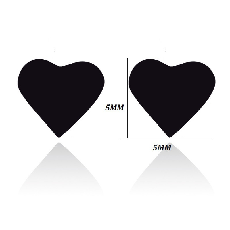 Stainless Steel Retro Geometric Simple Love-shaped Earrings Cute and Sweet Daily Ins