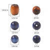 Resin Flowing Starry Sky Halo-dyed Round Beads Multi-color Loose Diy Handmade Beading