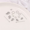 Titanium Steel, Stainless Metal Color Retention, Lobster Clasp, Open Circle Ball Needle