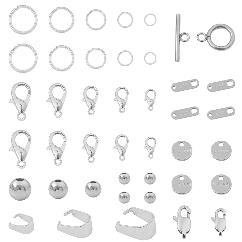 Titanium Steel, Stainless Metal Color Retention, Lobster Clasp, Open Circle Ball Needle