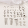 Titanium Steel, Stainless Metal Color Retention, Lobster Clasp, Open Circle Ball Needle