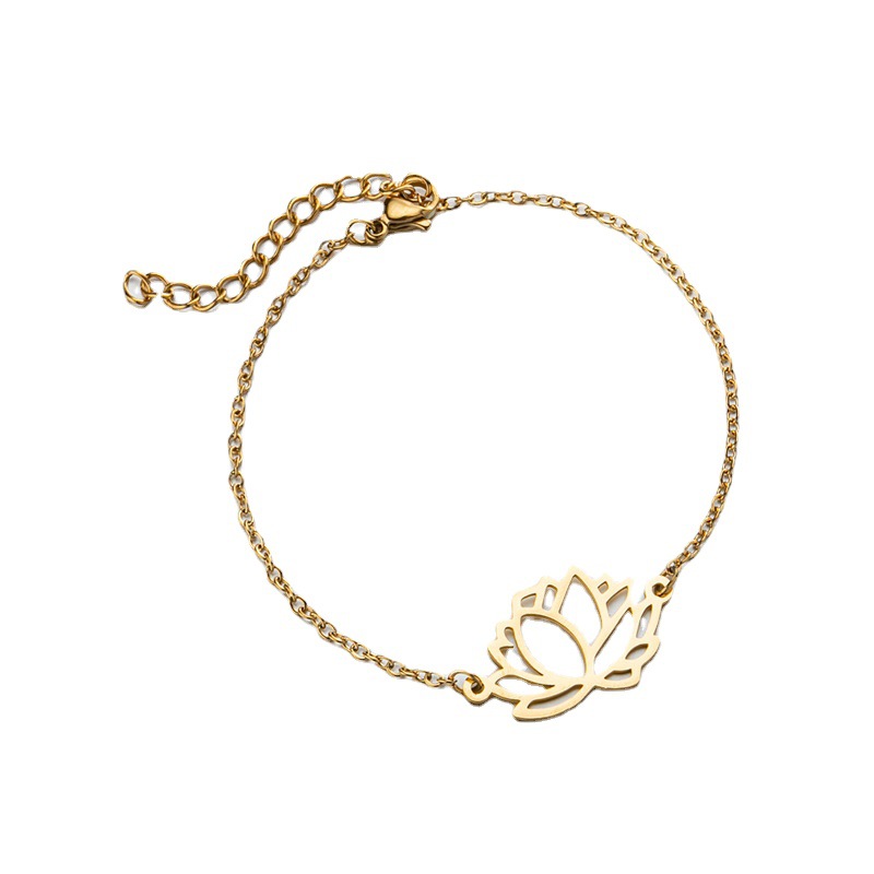 2025 New Geometric Simple Love Shape Star Pendant Bracelet Stainless Steel Tree of Life