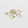 Copper Round Buckle, Ear Hook, Earring Accessories, Simple Ear Electroplating Small
