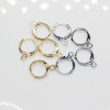 Copper Round Buckle, Ear Hook, Earring Accessories, Simple Ear Electroplating Small