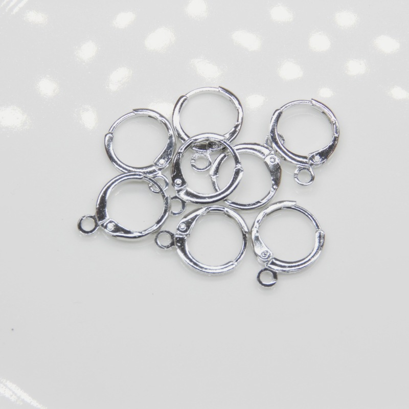 Copper Round Buckle, Ear Hook, Earring Accessories, Simple Ear Electroplating Small