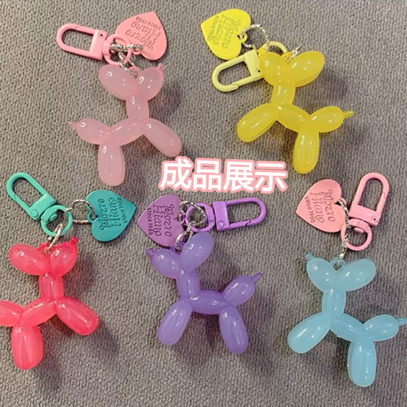 Handmade Diy Accessories Alloy Spray-painted Color Love Pendant Necklace Bracelet