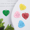 Handmade Diy Accessories Alloy Spray-painted Color Love Pendant Necklace Bracelet
