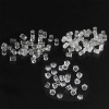 Ear Plugs Plum Blossom Octagonal Earplugs Cylindrical Plastic Transparent Earrings