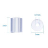 Ear Plugs Plum Blossom Octagonal Earplugs Cylindrical Plastic Transparent Earrings