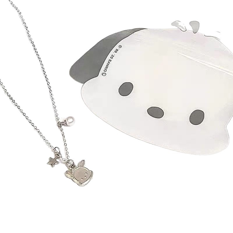 Sweet Cool Pacha Dog Necklace for Female Students, Cute, Fashionable and Versatile