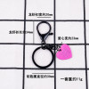 Diy Keychain Accessories Sweet Cool Girl Love Metal Paint Pendant Student Bag Clothing