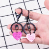 Diy Keychain Accessories Sweet Cool Girl Love Metal Paint Pendant Student Bag Clothing