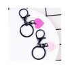 Diy Keychain Accessories Sweet Cool Girl Love Metal Paint Pendant Student Bag Clothing