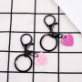 Diy Keychain Accessories Sweet Cool Girl Love Metal Paint Pendant Student Bag Clothing
