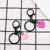 Diy Keychain Accessories Sweet Cool Girl Love Metal Paint Pendant Student Bag Clothing