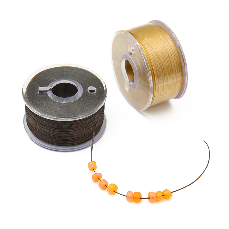 Japanese Imported Special Beading Thread for Rice Beads, Wax-covered Nylon Diy Small Hole
