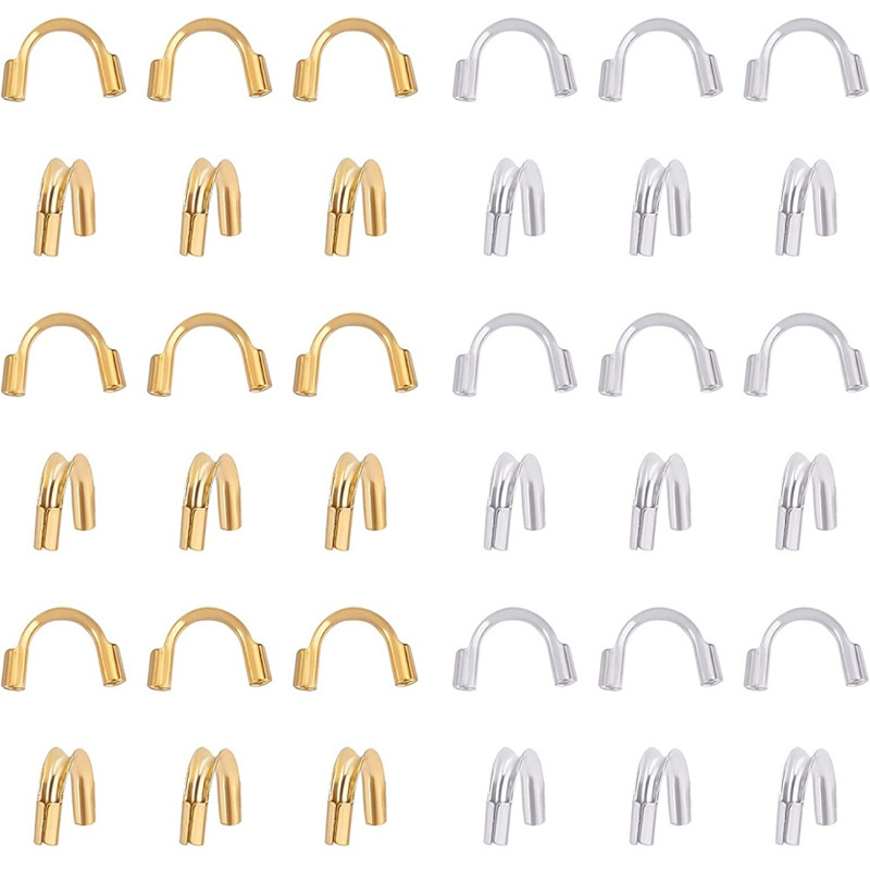 New Women's U-shaped Buckle Horseshoe-shaped Beaded Wire Ending Bracelet 5000 Per Pack