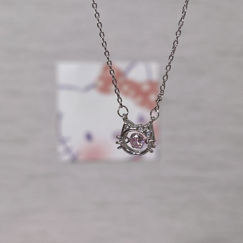 Bow Water Drop Pendant Girl Heart Love Small Fresh Diamond Gift Niche Versatile Ruyi Lock