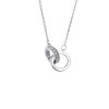 Bow Water Drop Pendant Girl Heart Love Small Fresh Diamond Gift Niche Versatile Ruyi Lock