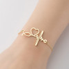 Small Commodities Simple Geometric New Love Niche Pendant Bracelet Stethoscope