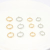 Bead Hoop Alloy Twist Pendant Earrings Accessories Pearl Rings 1000 Pieces/package