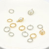 Bead Hoop Alloy Twist Pendant Earrings Accessories Pearl Rings 1000 Pieces/package