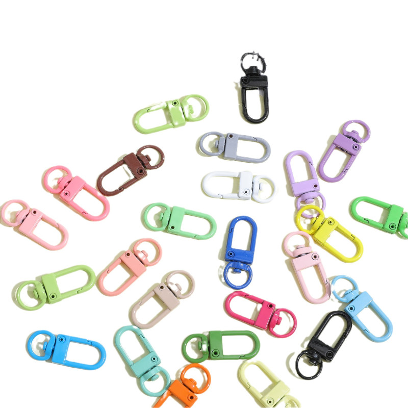 Colorful Metal Buckle Bag Hanging Keychain Door U-shaped Diy Beaded Jewelry Mobile Phone