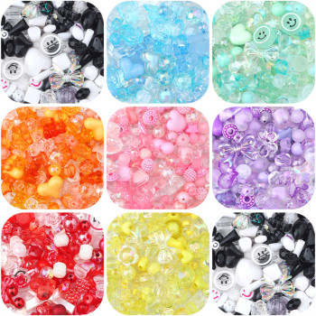 Retro Baroque Acrylic Blind Box Handmade Diy Loose Beads Bracelet Beaded Pendant Jewelry