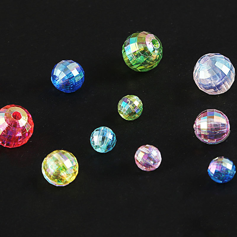 Acrylic Colorful Balls Handmade Diy Earring Materials Homemade Earrings Bracelet Beads